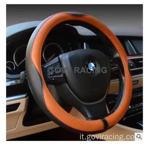 Coperchio del volante per auto universale in pelle genuina